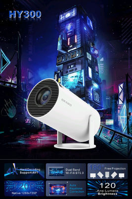 quality  Projection Size 20-200 Inches 4K HD Projector with Audio Light Source LED factory