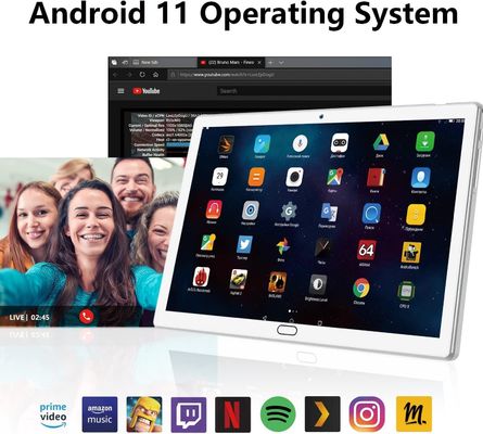 10 Inch Octa Core Chromebook Tablet PC Windows 2 In 1 With 4+64/128GB