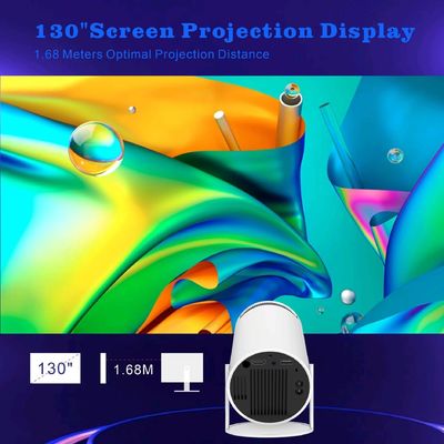 Projection Size 20-200 Inches 4K HD Projector with Audio Light Source LED