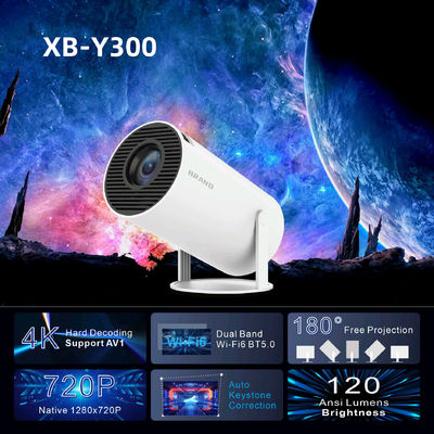 8G ROM Storage 4K HD Projector with Quad-core ARM Cortex-A53 CPU and Mali-G31 GPU